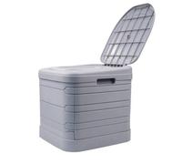 Grey 24L Portable Folding Camping Toilet Compact Potty Loo Caravan Picnic Fishing
