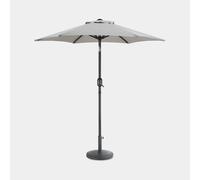 Grey 2m Steel Garden Parasol & Base Set (12kg)