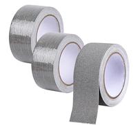 Grey 3 Pack Self Adhesive Non-Slip Strips Strong Grip Tape, 5cm (Width) *5m (Length) Non-Skid Tape for Stair for Stairs, Garage, Ramps, Scaffolding, Ladders
