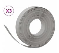 (grey, 30 x 0.1 m) vidaXL Garden Edging Patio Lawn Edging Garden Border Rolls 5 pcs Polyethylene