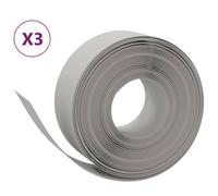 (grey, 30 x 0.2 m) vidaXL Garden Edging Patio Lawn Edging Garden Border Rolls 5 pcs Polyethylene