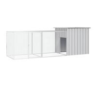 Chicken Cage Grey 300x91x100 cm Galvanised Steel