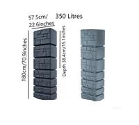 Water Butt Rainwater Tanks Garden Large Plastic Inc Connection kit 350L 500L