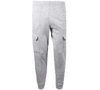 True Face Mens Trouser Fleece Sweatpants Cargo Combat Joggers Multi Pockets Elasticated Sports Running Fitness Gym Jogging Bottoms Grey 3XL