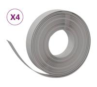 (grey, 40 x 0.1 m) vidaXL Garden Edging Patio Lawn Edging Garden Border Rolls 5 pcs Polyethylene