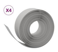 (grey, 40 x 0.2 m) vidaXL Garden Edging Patio Lawn Edging Garden Border Rolls 5 pcs Polyethylene