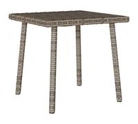 (grey, 40 x 40 x 37 cm) vidaXL Garden Coffee Table Rectangular Light Grey 40x40x37 cm Poly Rattan