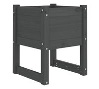 (Grey, 40 x 40 x 52.5 cm/1) vidaXL 1/2x Solid Wood Pine Planter Raised Bed Flower Box Multi Colours/Sizes