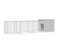 Chicken Cage Grey 400x91x100 cm Galvanised Steel