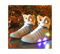 (grey, 46) Mag Back To The Future Light Up Grey And Black Trainers Shoes, All Sizes New