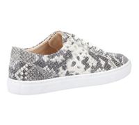 Hush Puppies TESSA Womens Leather Casual Trainers Python - UK 5