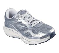 (Grey, 5 (Adults')) Skechers GO RUN Consistent 2.0 Volt Leather Women's Grey/Silver Trainers