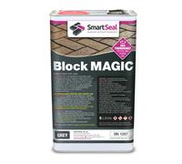 (Grey, 5 Litres) Smartseal Block Magic - Re-Colouring Block Paving Sealer. Superior to Concrete Paint, Transform Old Driveways - Easy to Apply