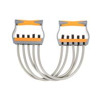 (Grey) 5 Tube Fitness Chest Expander Resistance Bands Arm Pull Bar Fitness Training Exercise Tools