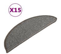 (grey, 56 x 17 x 3 cm) vidaXL 15x Carpet Stair Treads Protector Multi Colours 65x21x4cm/56x17x3cm