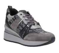 (Grey, 6 (Adults')) Geox D Zosma B 0 Women's Dark Grey Trainers
