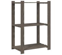 (grey, 60 x 38 x 90 cm) vidaXL Storage Rack Storage Units Shelf Industrial Shelving Solid Pinewood