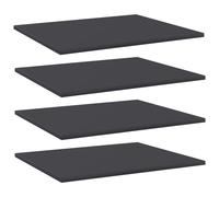 (grey, 60 x 50 x 1.5 cm/ 4 pcs) vidaXL Bookshelf Board Extra Shelf Replacement Panel DIY Board Engineered Wood