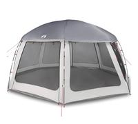 vidaXL Pool Tent with Removable Fly & Mesh Walls Grey 612x612 cm
