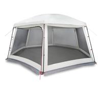 (grey, 618 x 532 cm) vidaXL Pool Tent with Removable Fly & Mesh Walls Azure Blue 618x532 cm