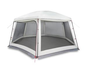 (grey, 618 x 532 cm) vidaXL Pool Tent with Removable Fly & Mesh Walls Azure Blue 618x532 cm