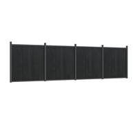 (grey, 699 x 186 cm) vidaXL Fence Panel Patio Outdoor Privacy Fence Board Garden Picket Fence WPC