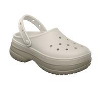 (Grey, 7 (Adults')) Crocs Classic Stacked Thermoplastic Chalk Clogs