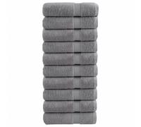 (grey, 70 x 140 cm/ 10 pcs) vidaXL Premium Hand Towels Shower Bath Towel Cream 600 gsm 100% Cotton