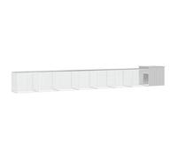 Chicken Cage Grey 700x91x100 cm Galvanised Steel