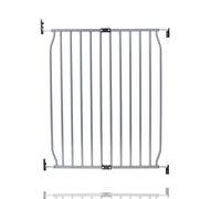 (Grey, 70cm - 80cm) Safetots Screw Fit Metal Baby Gate, Black