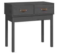 vidaXL Console Table Grey 76.5x40x75 cm Solid Wood Pine NEW