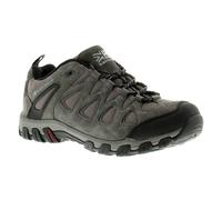 (Grey, 8 (Adults')) Karrimor Mens Walking Shoes Trainers Supa 5 Leather Lace Up grey UK Size