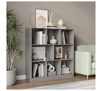 (Grey) 8 Cube Asymmetrical Storage Cabinet Wooden Bookcase Shelve Square Organiser