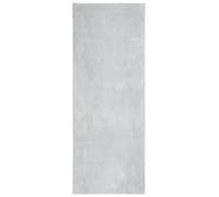 vidaXL Grey Soft Short Pile Rug - Non-Slip Backing, Machine Washable, Suitable for Underfloor Heating, Ideal for Living Room, Bedroom and Office, 80 x 200 cm