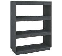 (grey, 80 x 35 x 103 cm) vidaXL Solid Pinewood Book Cabinet/Room Divider Multi Colours Multi Sizes