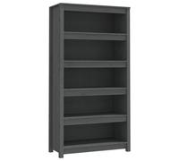 (Grey, 80 x 35 x 154 cm) vidaXL Solid Wood Pine Book Cabinet Display Organiser Multi Colours/Sizes