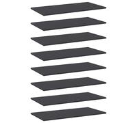 (grey, 80 x 40 x 1.5 cm/ 8 pcs) vidaXL Bookshelf Board Extra Shelf Replacement Panel DIY Board Engineered Wood