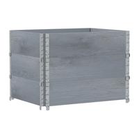 (grey, 80 x 60 cm/ 3 pcs) vidaXL Pallet Collars Garden Raised Bed Vegetable Planter Box Solid Wood Pine