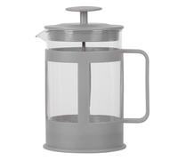 (Grey) 800ml Cafetiere Filter Coffee Tea Pot Press Brewer Maker Glass Plunger Home Kit