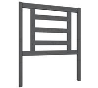 vidaXL Bed Headboard Grey 81x4x100 cm Solid Wood Pine NEW
