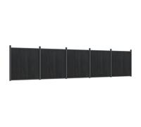 (grey, 872 x 186 cm) vidaXL Fence Panel Patio Outdoor Privacy Fence Board Garden Picket Fence WPC