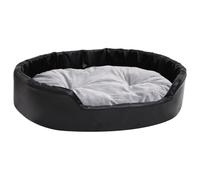 (grey, 90 x 79 x 20 cm) vidaXL Dog Bed Pet Cushion Dog Sofa Couch Pet Mattress Plush and Faux Leather