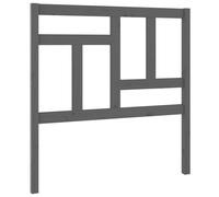 vidaXL Bed Headboard Grey 95.5x4x100 cm Solid Wood Pine (818952), Grey