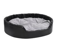 (grey, 99 x 89 x 21 cm) vidaXL Dog Bed Pet Cushion Dog Sofa Couch Pet Mattress Plush and Faux Leather