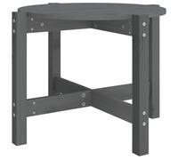 Vidaxl Coffee Table Grey Ø 62.5X45 Cm Solid Wood Pine, Grey