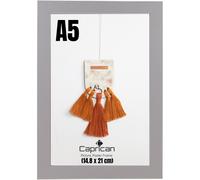 (Grey , A5 (14.8 x 21 cm)) Multi Size MDF Wood Wall-Mounted Photo Frames
