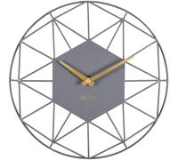 Acctim 29577 Alva quartz wall clock with Grey Owl surround