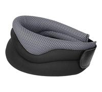 (Grey) Adjustable Soft Foam Neck Brace for Sleeping - Cervical Collar Support to Prevent Snoring, Comfortable Side & Back Sleepers, Breathable Anti-Snore