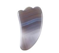 Grey Agate Gua Sha Board Natural Jade Scraping Massage Tool Gouache Scraper Facial Lifting Reduce Wrinkles Skin Care