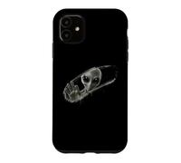 Grey Alien Behind Hand-Wiped Foggy Glass Optical Illusion 3D Case for iPhone 11